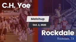 Matchup: Yoe  vs. Rockdale  2020