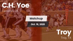 Matchup: Yoe  vs. Troy  2020