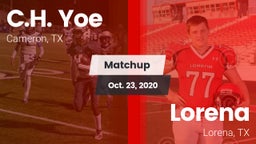 Matchup: Yoe  vs. Lorena  2020