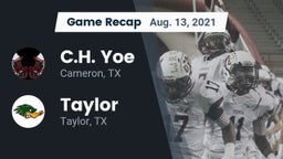 Recap: C.H. Yoe  vs. Taylor  2021