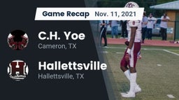 Recap: C.H. Yoe  vs. Hallettsville  2021