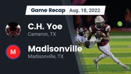 Recap: C.H. Yoe  vs. Madisonville  2022