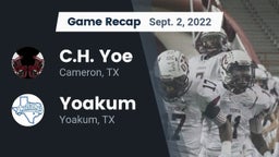 Recap: C.H. Yoe  vs. Yoakum  2022