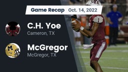 Recap: C.H. Yoe  vs. McGregor  2022