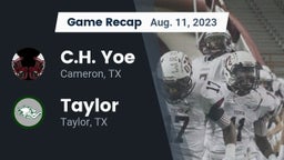 Recap: C.H. Yoe  vs. Taylor  2023