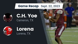 Recap: C.H. Yoe  vs. Lorena  2023