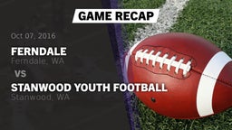 Recap: Ferndale  vs. Stanwood Youth Football 2016