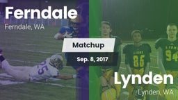 Matchup: Ferndale  vs. Lynden  2017