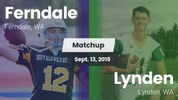 Matchup: Ferndale  vs. Lynden  2019