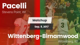 Matchup: Pacelli  vs. Wittenberg-Birnamwood  2017