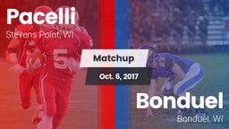 Matchup: Pacelli  vs. Bonduel  2017