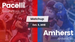 Matchup: Pacelli  vs. Amherst  2018