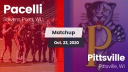 Matchup: Pacelli  vs. Pittsville  2020