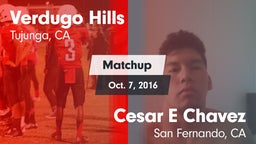 Matchup: Verdugo Hills High vs. Cesar E Chavez  2016