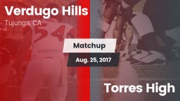 Matchup: Verdugo Hills High vs. Torres High 2017