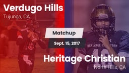 Matchup: Verdugo Hills High vs. Heritage Christian   2017