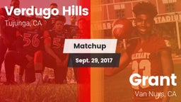 Matchup: Verdugo Hills High vs. Grant  2017