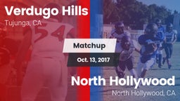 Matchup: Verdugo Hills High vs. North Hollywood  2017