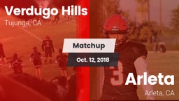 Matchup: Verdugo Hills High vs. Arleta  2018
