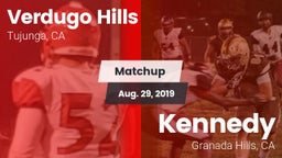 Matchup: Verdugo Hills High vs. Kennedy  2019