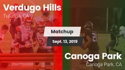 Matchup: Verdugo Hills High vs. Canoga Park  2019