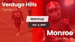 Matchup: Verdugo Hills High vs. Monroe  2019