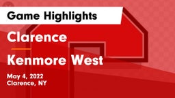 Clarence  vs Kenmore West Game Highlights - May 4, 2022