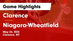 Clarence  vs Niagara-Wheatfield  Game Highlights - May 24, 2023