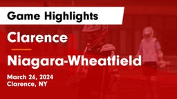 Clarence  vs Niagara-Wheatfield  Game Highlights - March 26, 2024