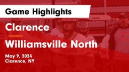 Clarence  vs Williamsville North  Game Highlights - May 9, 2024