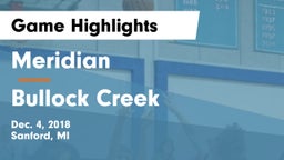 Meridian  vs Bullock Creek  Game Highlights - Dec. 4, 2018