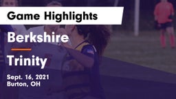 Berkshire  vs Trinity Game Highlights - Sept. 16, 2021