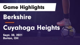 Berkshire  vs Cuyahoga Heights  Game Highlights - Sept. 30, 2021