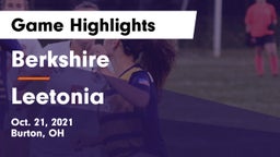 Berkshire  vs Leetonia Game Highlights - Oct. 21, 2021