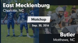 Matchup: East Mecklenburg vs. Butler  2016