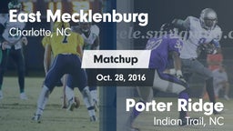 Matchup: East Mecklenburg vs. Porter Ridge  2016
