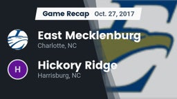 Recap: East Mecklenburg  vs. Hickory Ridge  2017