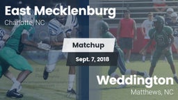 Matchup: East Mecklenburg vs. Weddington  2018
