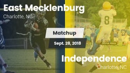Matchup: East Mecklenburg vs. Independence  2018