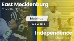 Matchup: East Mecklenburg vs. Independence  2019