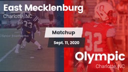 Matchup: East Mecklenburg vs. Olympic  2020