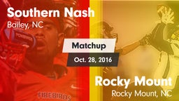 Matchup: Southern Nash High vs. Rocky Mount  2016