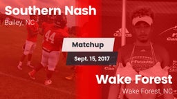 Matchup: Southern Nash High vs. Wake Forest  2017
