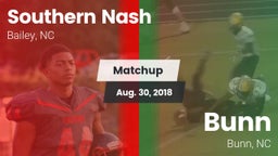Matchup: Southern Nash High vs. Bunn  2018