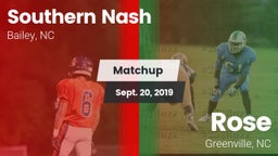 Matchup: Southern Nash High vs. Rose  2019