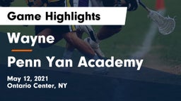 Wayne  vs Penn Yan Academy  Game Highlights - May 12, 2021