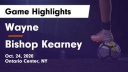 Wayne  vs Bishop Kearney Game Highlights - Oct. 24, 2020