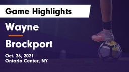 Wayne  vs Brockport  Game Highlights - Oct. 26, 2021
