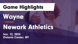 Wayne  vs Newark Athletics Game Highlights - Jan. 12, 2024