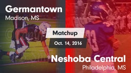 Matchup: Germantown High vs. Neshoba Central  2016